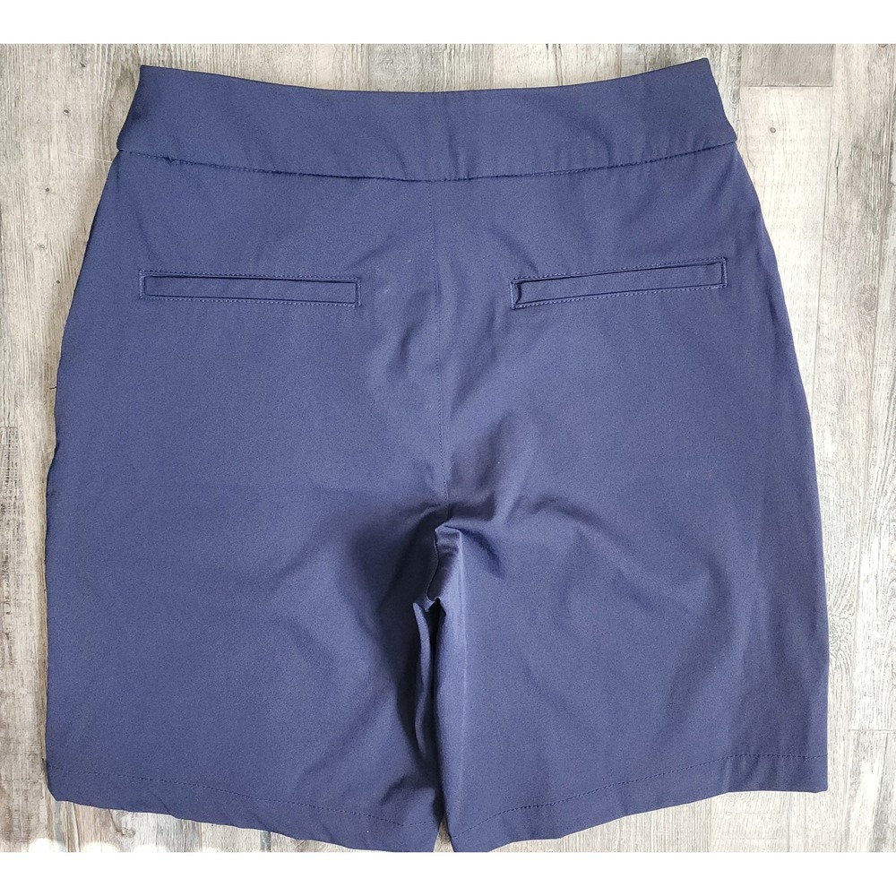 Tommy Bahama Active Shorts Womens Small Blue Zipper Pocket Golf Tennis Stretch - Picture 7 of 7